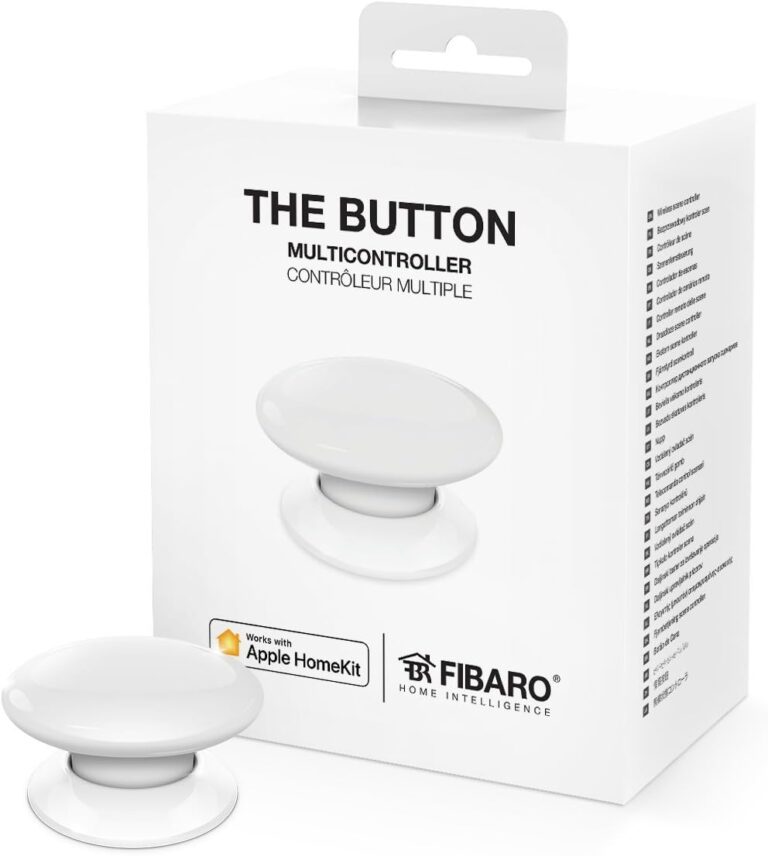 FIBARO The Button White iOS Blueetoth Smart Multicontroller, On-Off Switch, 3.6 V, one size
